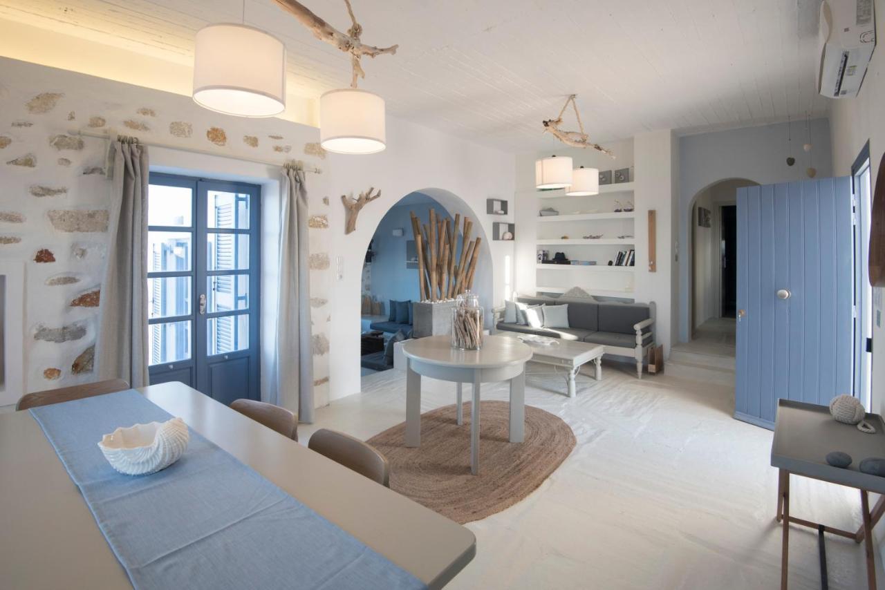 Kyma Seafront Exceptional 2Bd House In Naousa Bagian luar foto
